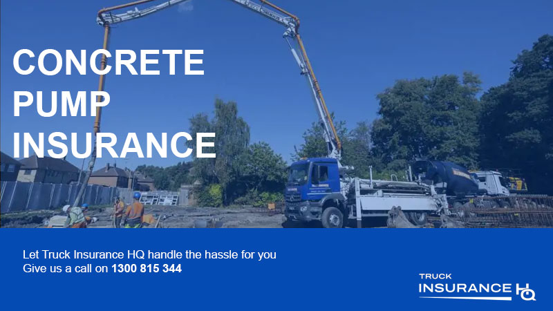 Concrete Pump Insurance